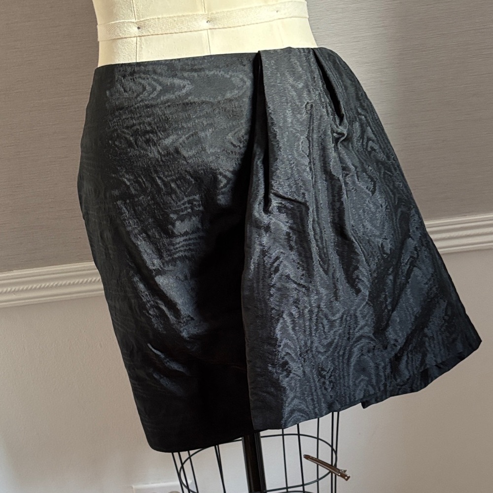 Elegant Black Textured Skirt